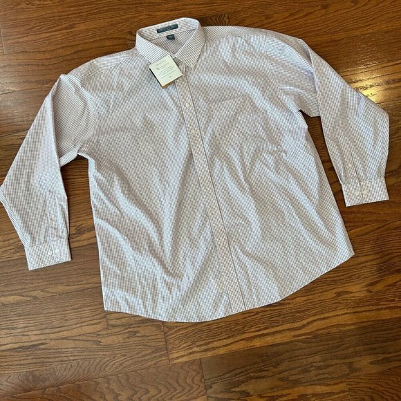 NWT Chestnut Hill Performance Woven No Iron Longsleeve Button Down Size 3XL XXXL - Picture 8 of 12